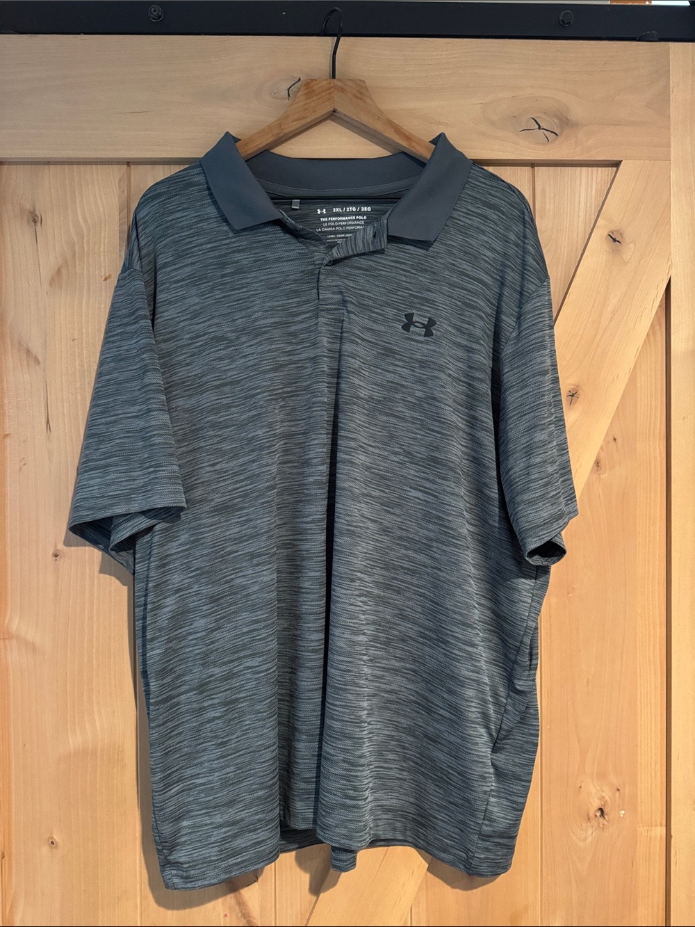 Under Armour Men’s Charcoal Heather Polo